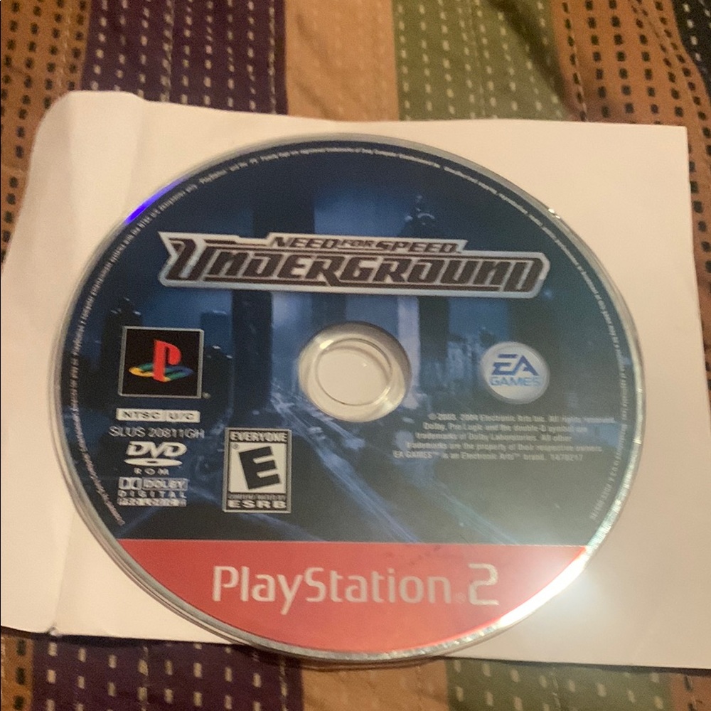 Need for Speed: Underground for PlayStation 2 - Red and Blue